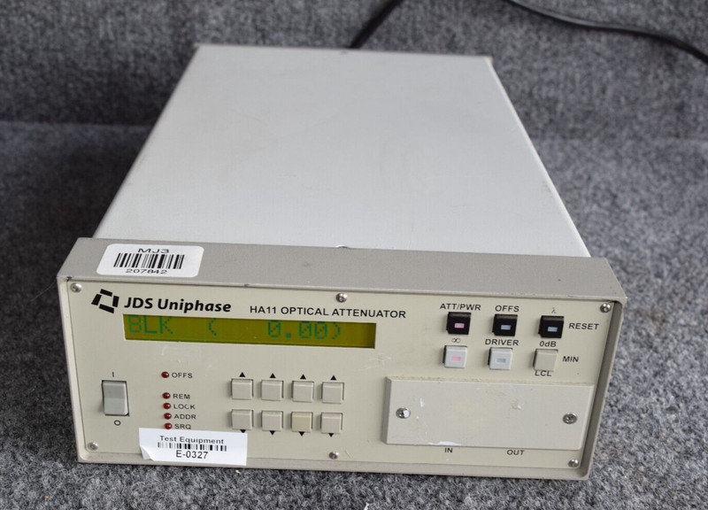 JDS Uniphase HA11 PROGRAMMABLE OPTICAL ATTENUATOR HA117-20AFA2 #207843-BE5