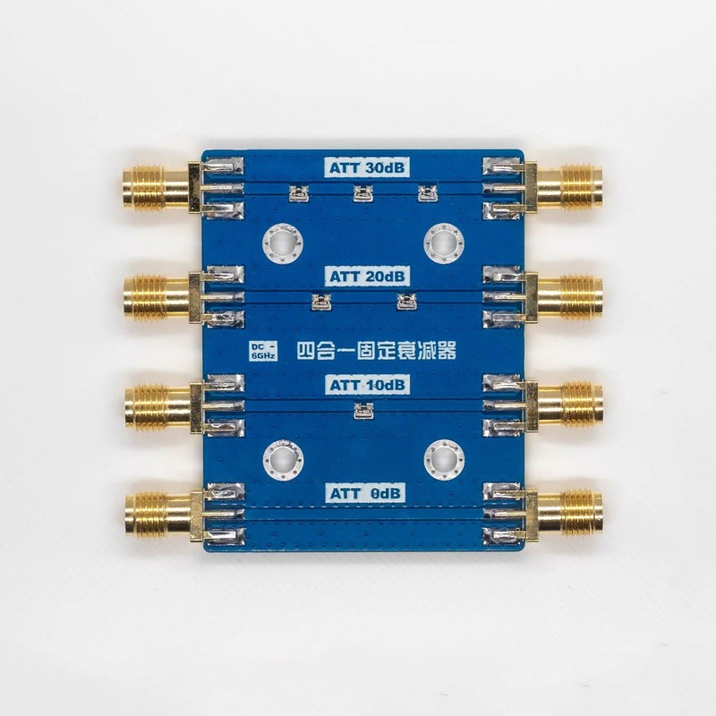 Fixed Attenuator Module DC-6GHz 0dB 10dB 20dB 30dB 4-IN-1 RF Attenuator -new