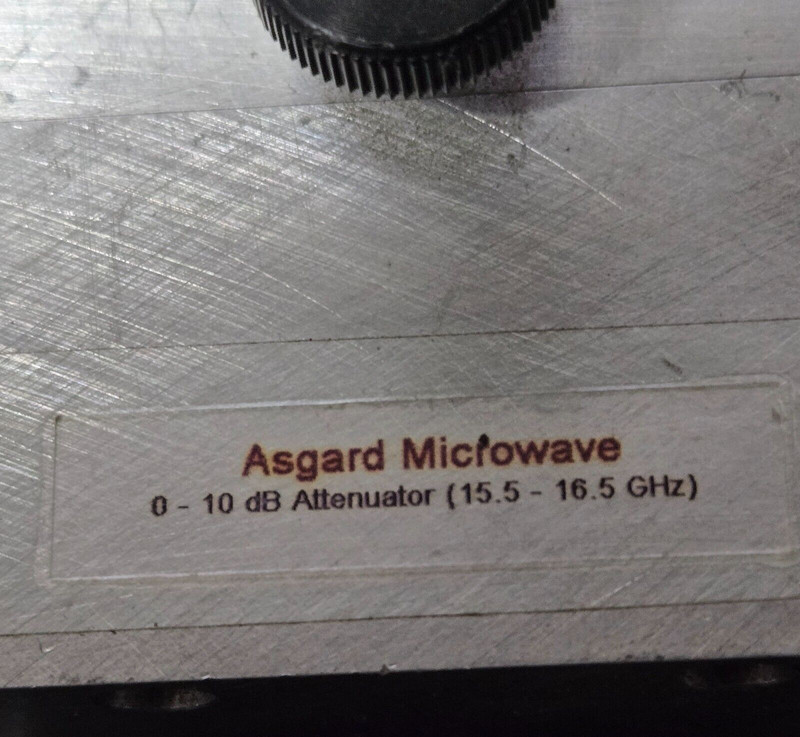 Asgard Microwave WR62 variable 0-10dB Attenuator 15.1 - 16.5 GHz gallery