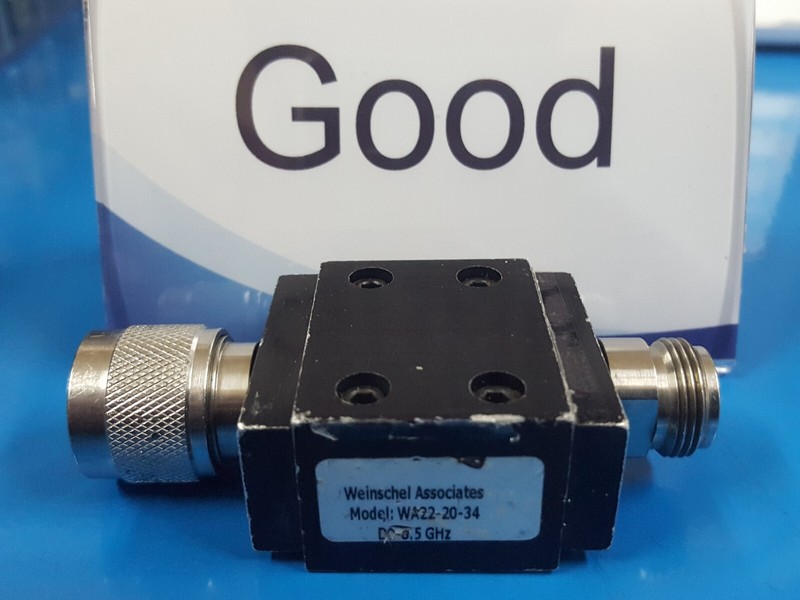 Weinschel Associates WA22-20-34: Fixed Coaxial Attenuator, DC-8.5GHz (1337)
