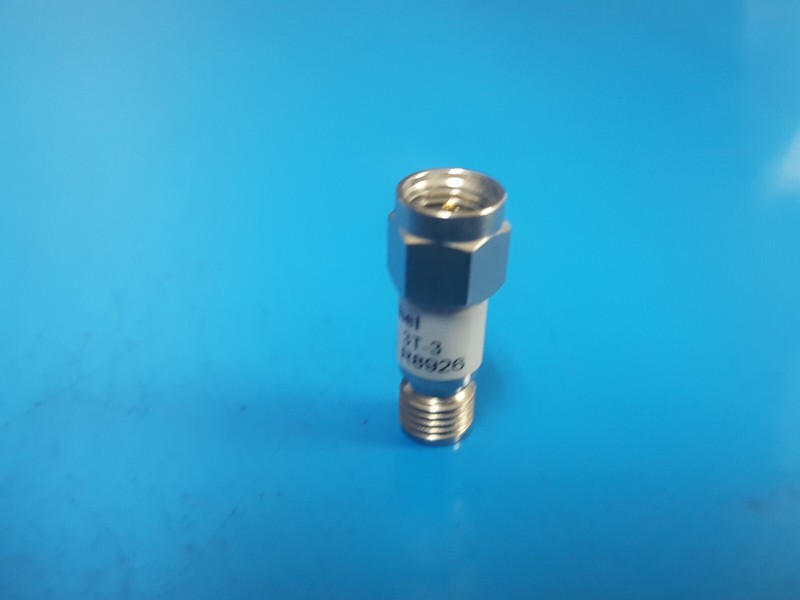 Weinschel 3T-3: Coaxial RF Attenuator 2 W, DC-12.4 GHz (R8926) gallery
