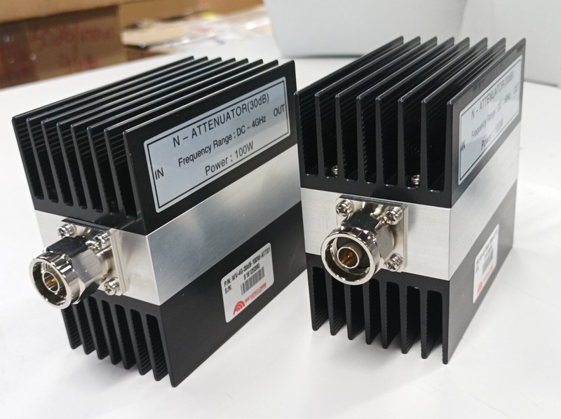 Wevercomm WV-4G-30dB-100W-ATT01, N attenuator 30dB, DC-4GHz, 100W, set: 34pcs #