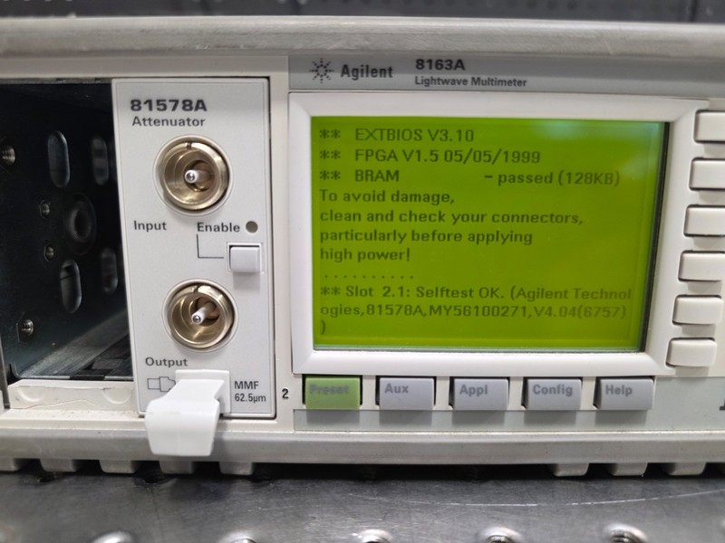 Keysight / Agilent / Hp 81578A, Optical Attenuator Opt: 062 ATO-29974 gallery