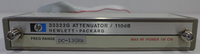 HP 33322G-016 H89 Prog. Attenuator DC-13 GHz, 0-110 dB, 10 dB step (cut cable) gallery