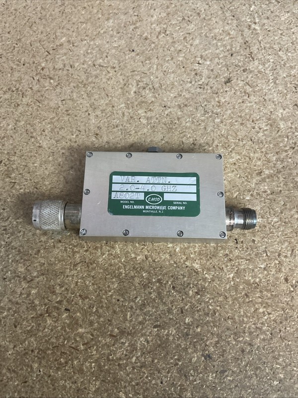 Engelmann Microwave Company Variable Attenuator 2.0-4.0 GHz Model A802T