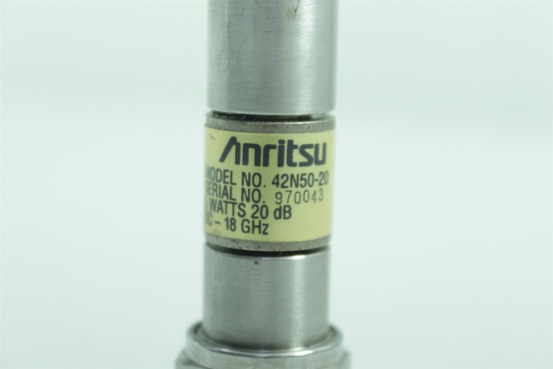 Anritsu 42N50-20 5W 20dB DC18GHz Attenuator N Type Communicator gallery