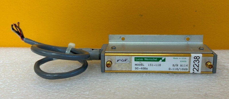 Weinschel 151-110 DC to 4 GHz, 24 V, SMA (F-F) Programmable Attenuator. Tested!
