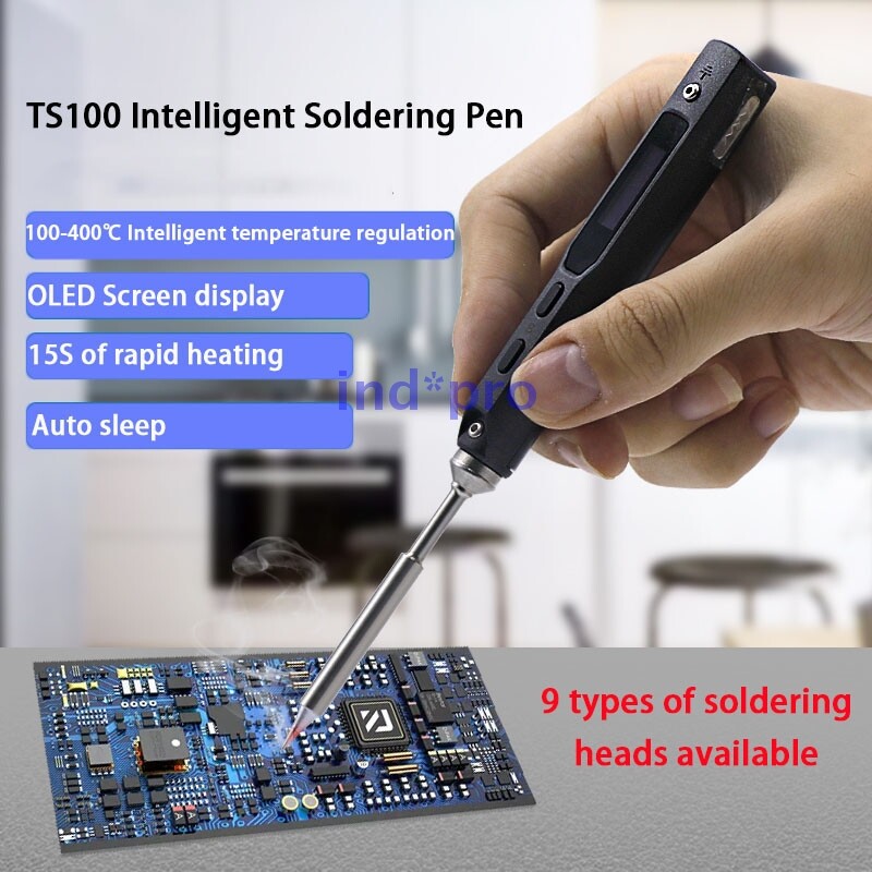 New DC 12-24V Interface DC5525 TS100 Intelligent Mini Soldering Iron Welding Pen