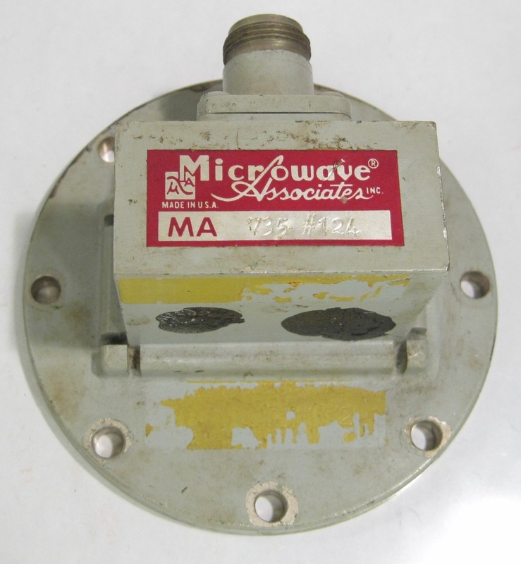 Microwave Associates Vintage Waveguide Adaptor MA 735 124 Surplus Used gallery
