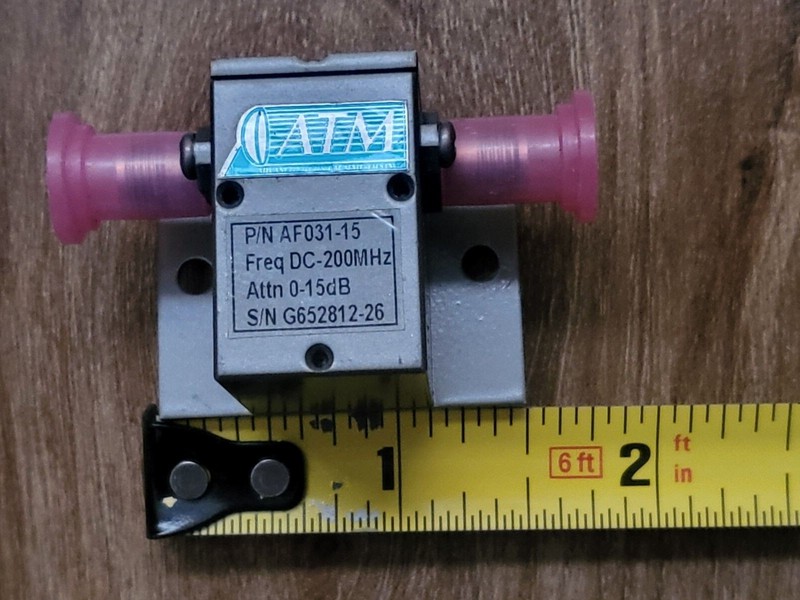 ATM RF Miniature  Variable Attenuator,   DC - 200 mHz, 0-15db, SMA gallery