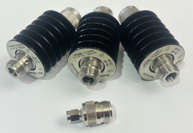 Weinschel Bi-Directional Attenuator *Set of THREE* DC-8.5GHz 25W 10db 20db 30db