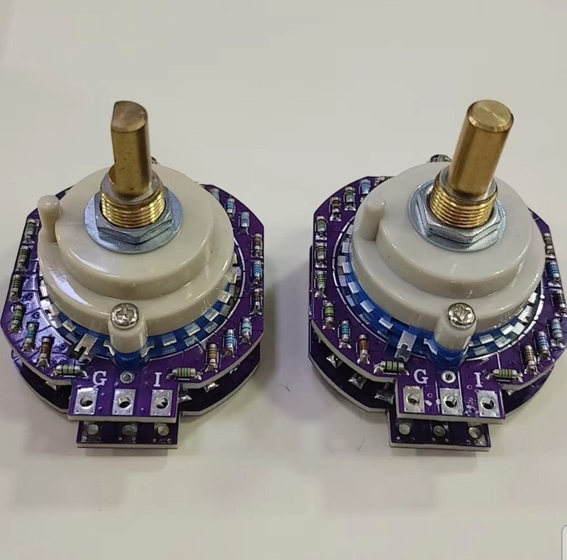 VALAB 24 Step Attenuator 100K Stereo Volume Control Upgrade Vishay - D Shaft