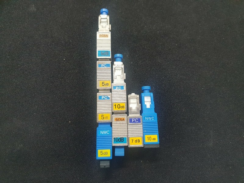Fixed Fiber Optic Attenuator : 5/7/10 dB – 8 sets
