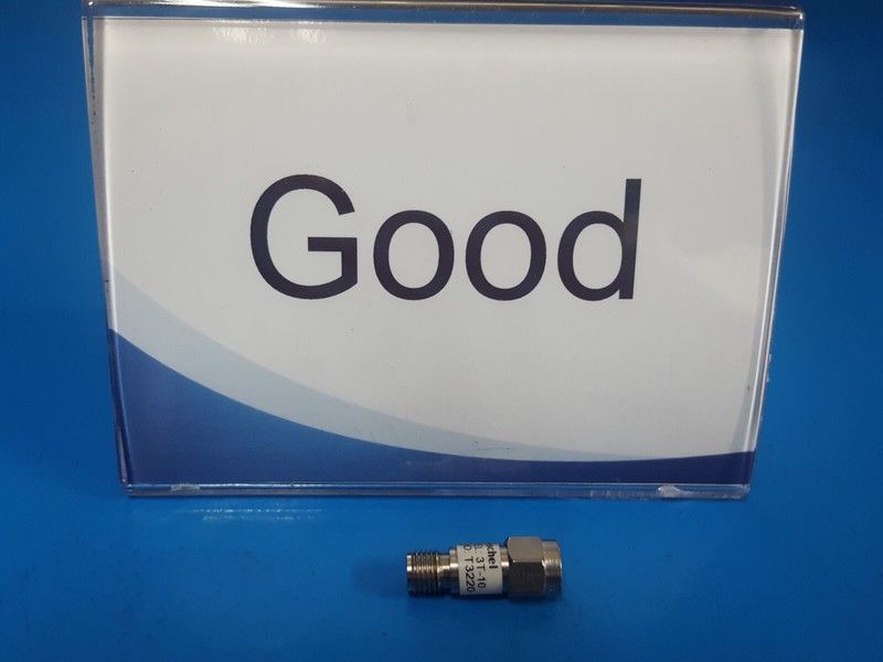 Weinschel 3T-10: Coaxial RF Attenuator, DC-12.4GHz, 10dB, SMA(M-F) (T3220)