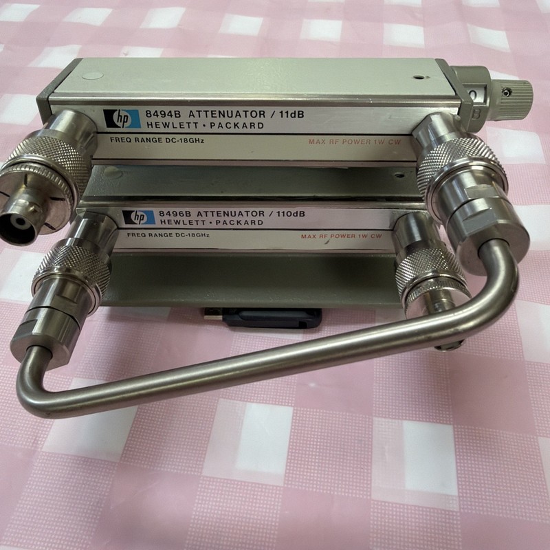 Agilent Keysight 8494B/8496B Variable Attenuator Set DC-18GHz 11dB / 110dB