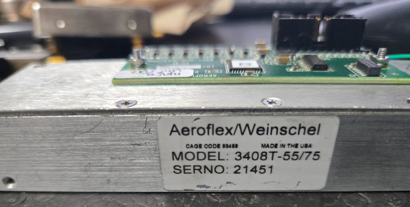 Aeroflex/Weinschel Programmable Step Attenuator 3408T-55.75, 6GHz .25dB TESTED gallery