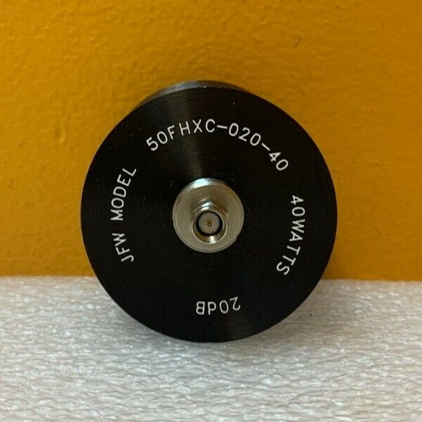JFW 50HFXC-020-40 DC to 2 GHz, 20 dB, 40 W, SMA (F-F) Fixed Attenuator. Tested!