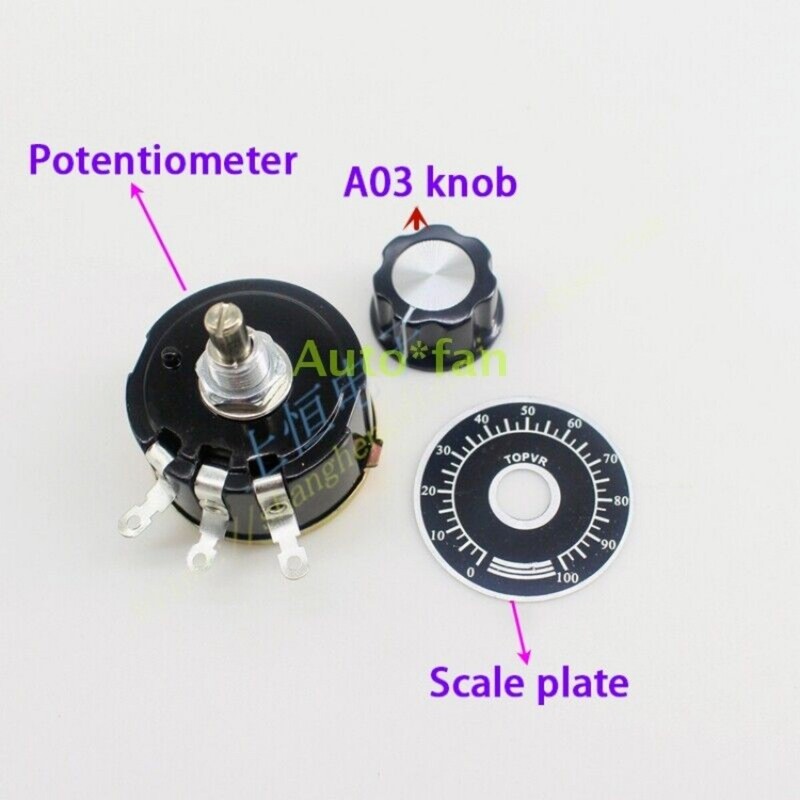 Single Coil Wound Potentiometer WX112(050) 5W 1K 2K2 4K7 10K 10 PCS gallery