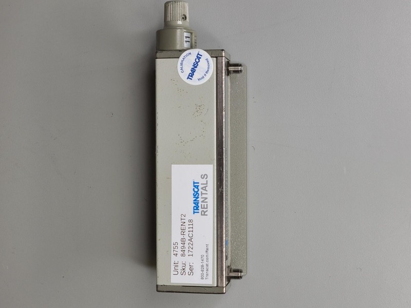 HP Agilent 8494B-002 (SMA) DC-18GHz 0-11dB Step Attenuator w/ FRESH CALIBRATION gallery