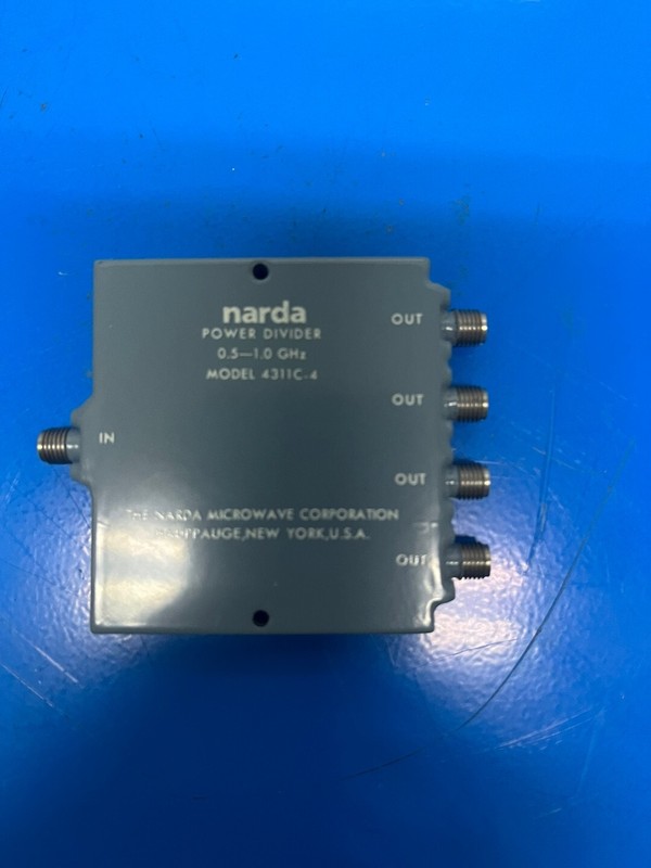 Narda 4311C-4 : Power Divider, 4-way, 0.5 to 1.0 GHz, SMA(f), 30 Watt (3792)