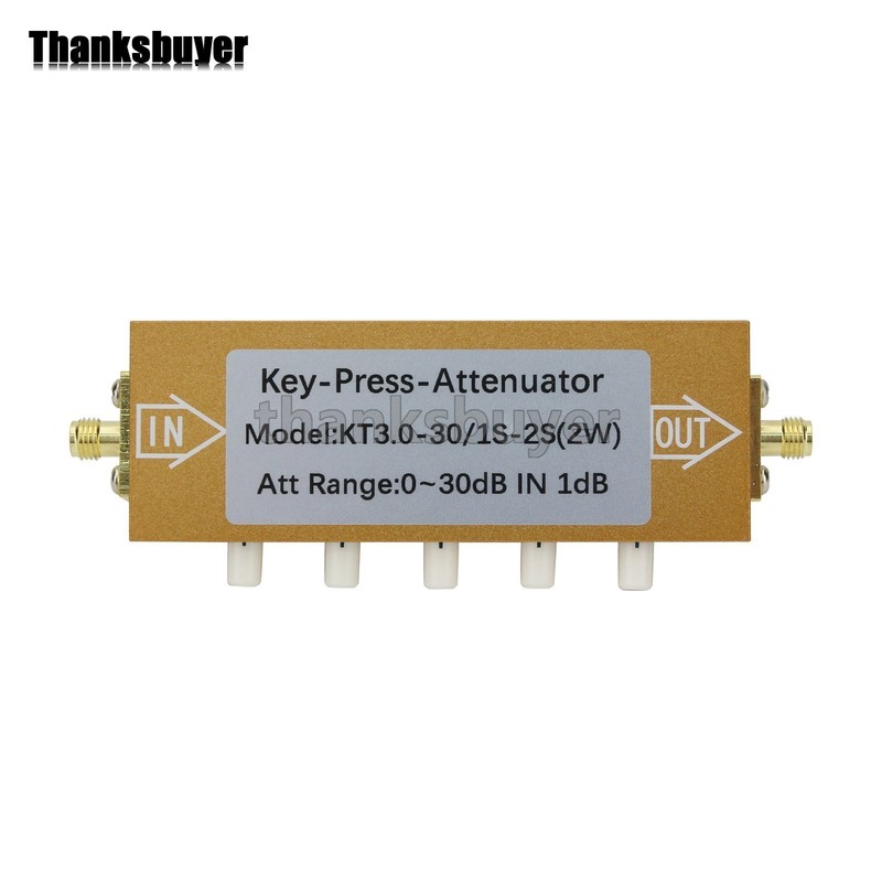 2W SMA-KK Type 0-30dB 0-3GHz RF Adjustable Attenuator Digital Step RF Attenuator gallery