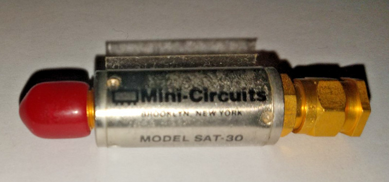 MINI-CIRCUITS SAT-30 30DB ATTENUATOR DC-1500MHz SMA RF fixed 50 ohm 1 unit