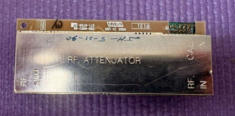 TEKTRONIX RF ATTENUATOR 389-0082-00 & 389-0081-00 BOARD