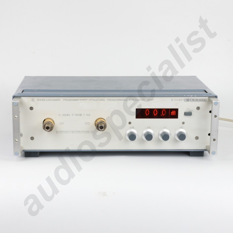 Rohde Schwarz Programmable Attenuator DPVP (0-1000 MHz / 0-139.9 dB / 50 Ohm)