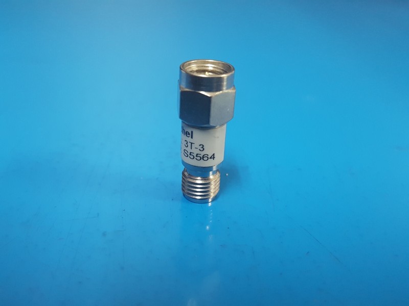 Weinschel 3T-3: Coaxial RF Attenuator 2 W, DC-12.4 GHz (S5564) gallery