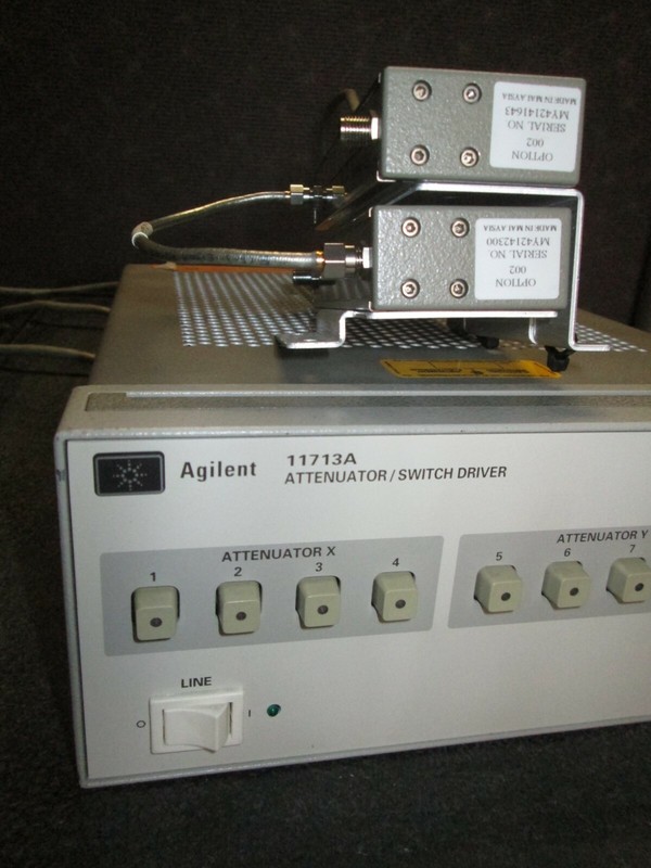 18 GHz RF Step Attenuator 1 db to 121 dB 1 dB step TESTED! AGILENT Programmable gallery