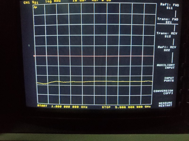 3 dbm inc #SCI33 fixed attenuator, N (F) marked 3.5-3.7GHz, tested see plots gallery