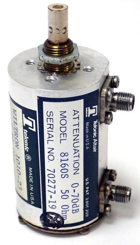 TELONIC ALTAIR 8160S ATTENUATOR 0-70dB 50OHM TELONIC WILTRON 1010-23 50 OHM