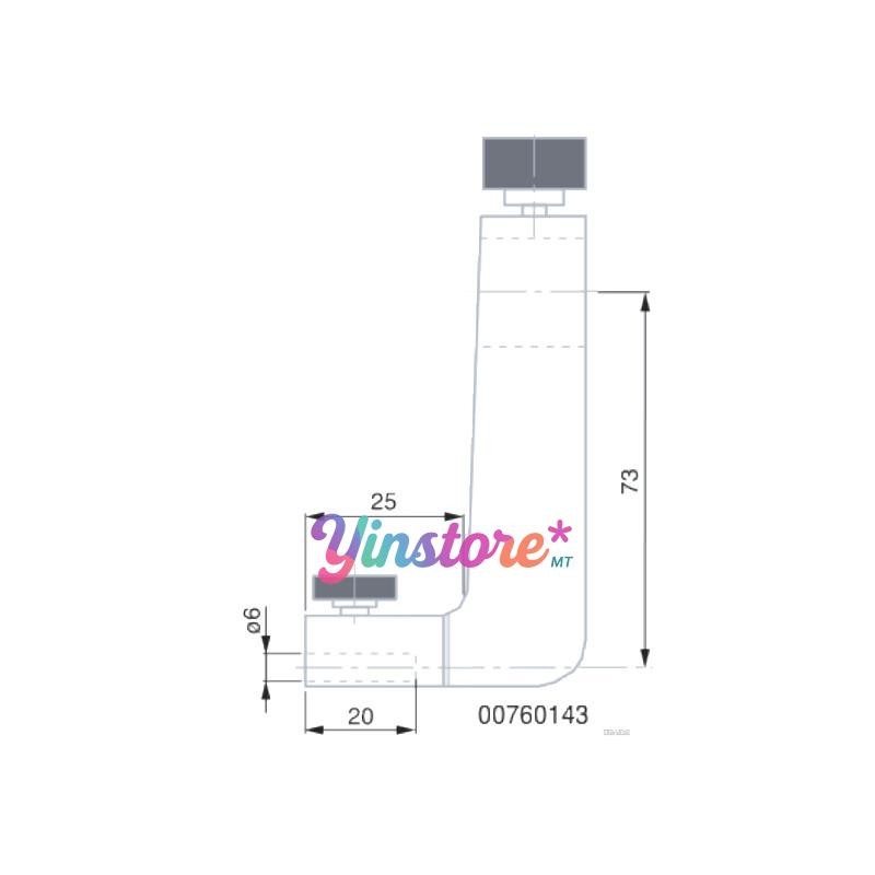 6mm Height Gages Probe Insert Holder Fixing Arm Compatible HEXAGON/TESA 00760243 gallery