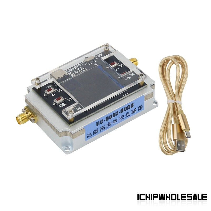 DC-8GHz Digital Programmable Attenuator CNC Isolation with SMA Female Connector