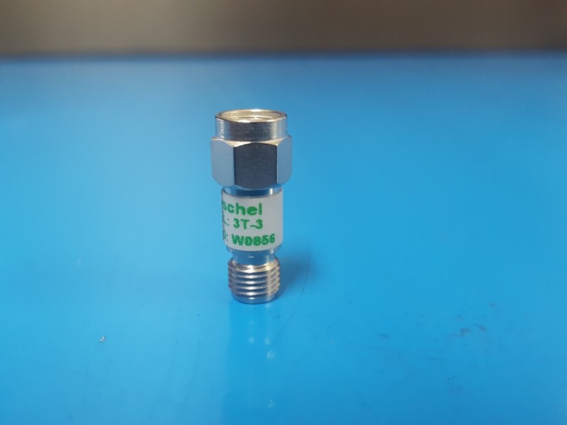 Weinschel 3T-3: Coaxial RF Attenuator 2 W, DC-12.4 GHz (W0856) gallery
