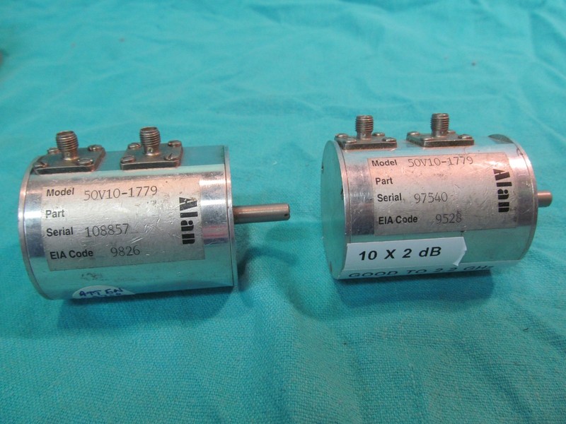 LOT OF 2 ALAN ATTENUATORS 50V10-1779