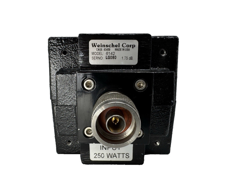 Weinschel Corp RF Attenuator Model 6142 – 1.75 dB – N-Type Connector gallery