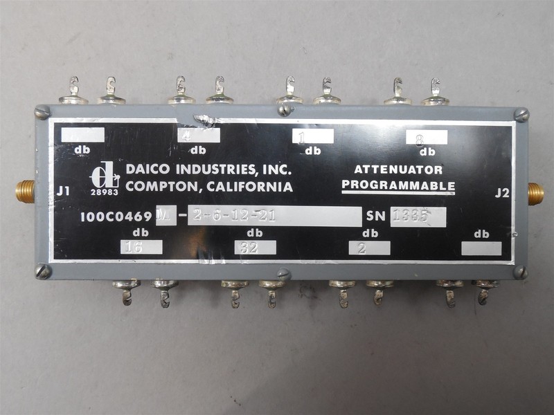 (3) Daico 100C0469M SMA Programmable Attenuator 1,2,4,8,16,32 dB DC-200MHz gallery