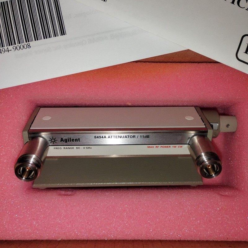 Agilent HP 8494A DC-4GHz 11dB Attenuator NEW in OP w/ Sealed Documentation! gallery