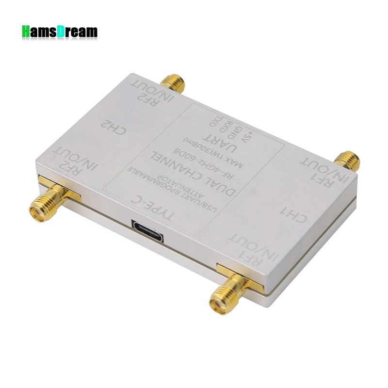 RF-4GHz-60DB Programmable Attenuator RF Attenuator (Main Unit + Cable) for PC gallery