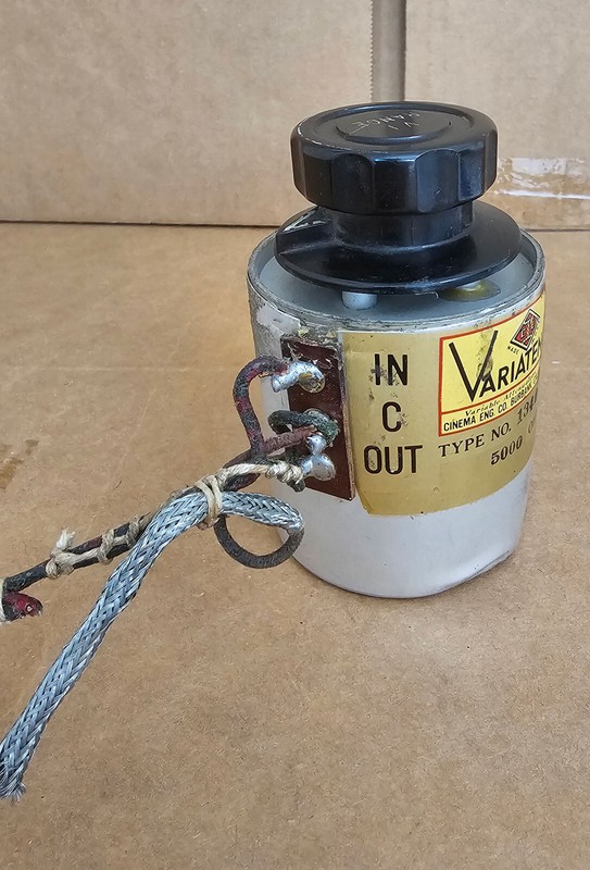 Cinema Engineers Variable Attenuator Type 1340, 5000 Ohms, Vintage - Tested gallery