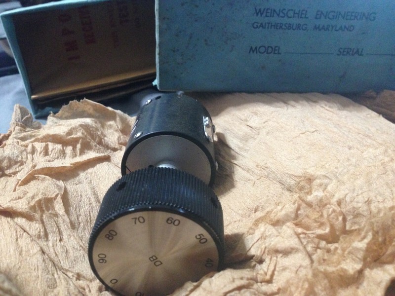 Antique Step Attenuator manual RFCoaxial Authentic Weinschel Engineer gallery