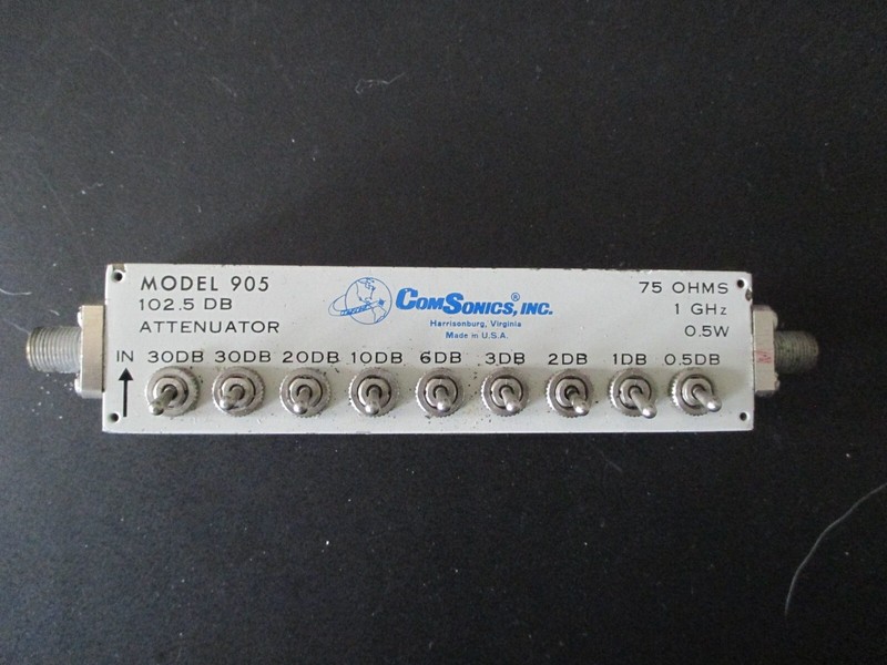 ComSonics, Inc. Model 905 102.5DB Selectable Strip Variable Attenuator