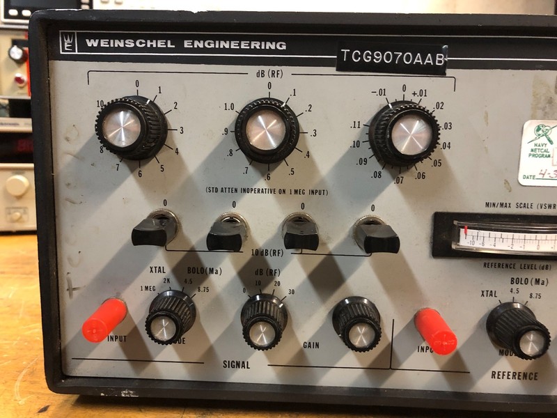 1A - Weinschel Engineering 1801A Stabilized RF Ratio Meter gallery