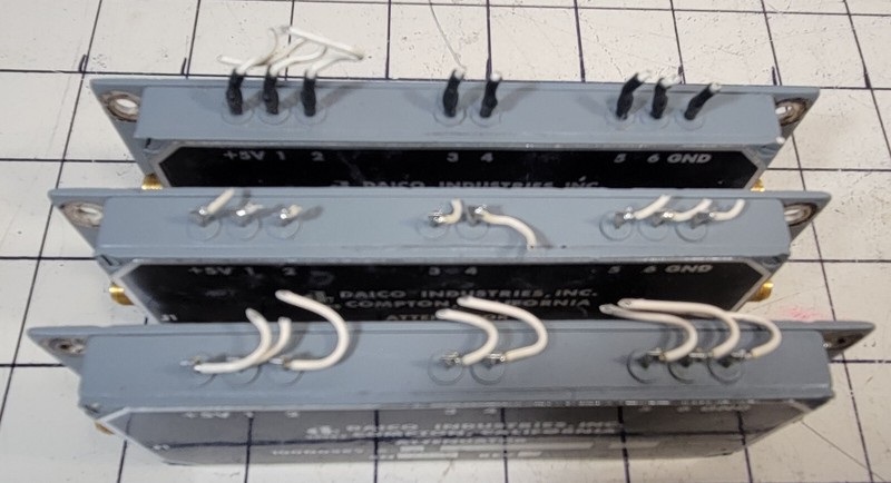 Lot of 3 DAICO INDUSTRIES ATTENUATOR 100D0589-6-A-.1 REV K. gallery