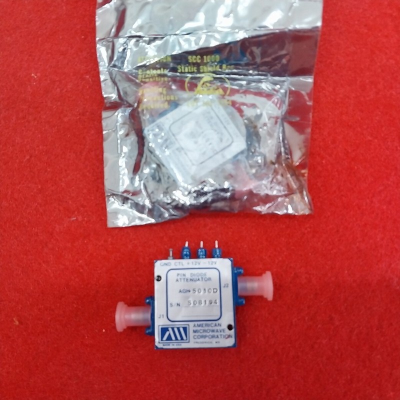 AMERICAN MICROWAVE CORPORATION AGH-5010D PIN DIODE ATTENUATOR (A+)