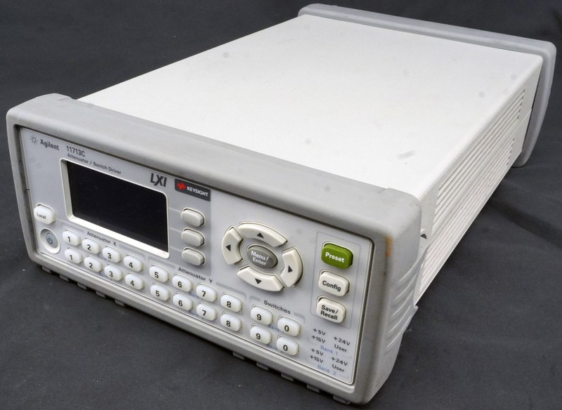 HP – Agilent – Keysight 11713C LXI-Compliant Attenuator/Switch Driver Lot F