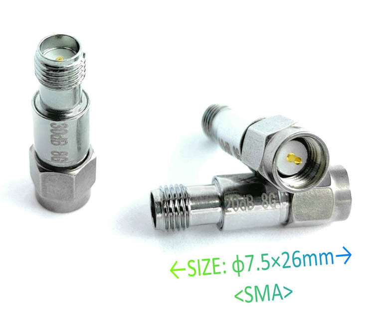 1dB-30dB RF Coaxial Microwave Attenuator SMA JK Female DC-8GHz 2W Connector gallery