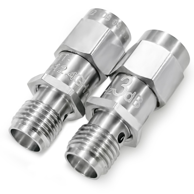 2PCS RF Coaxial Attenuator, DC to 12.4GHz, SMA JK F-M, 2W 3/6/10/20/30/40dB
