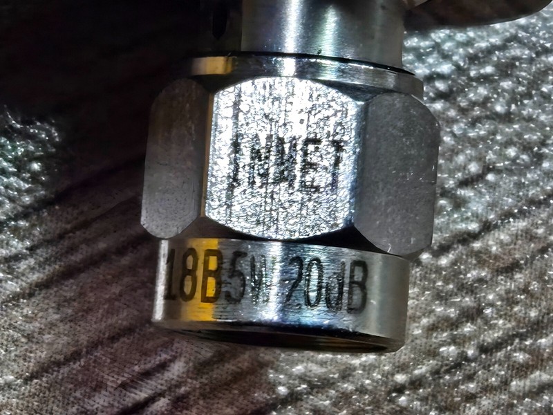 Inmet 18B5W-20dB : SMA (M-F), 18 GHz, 5W, 20dB RF Attenuator, Price for per unit gallery